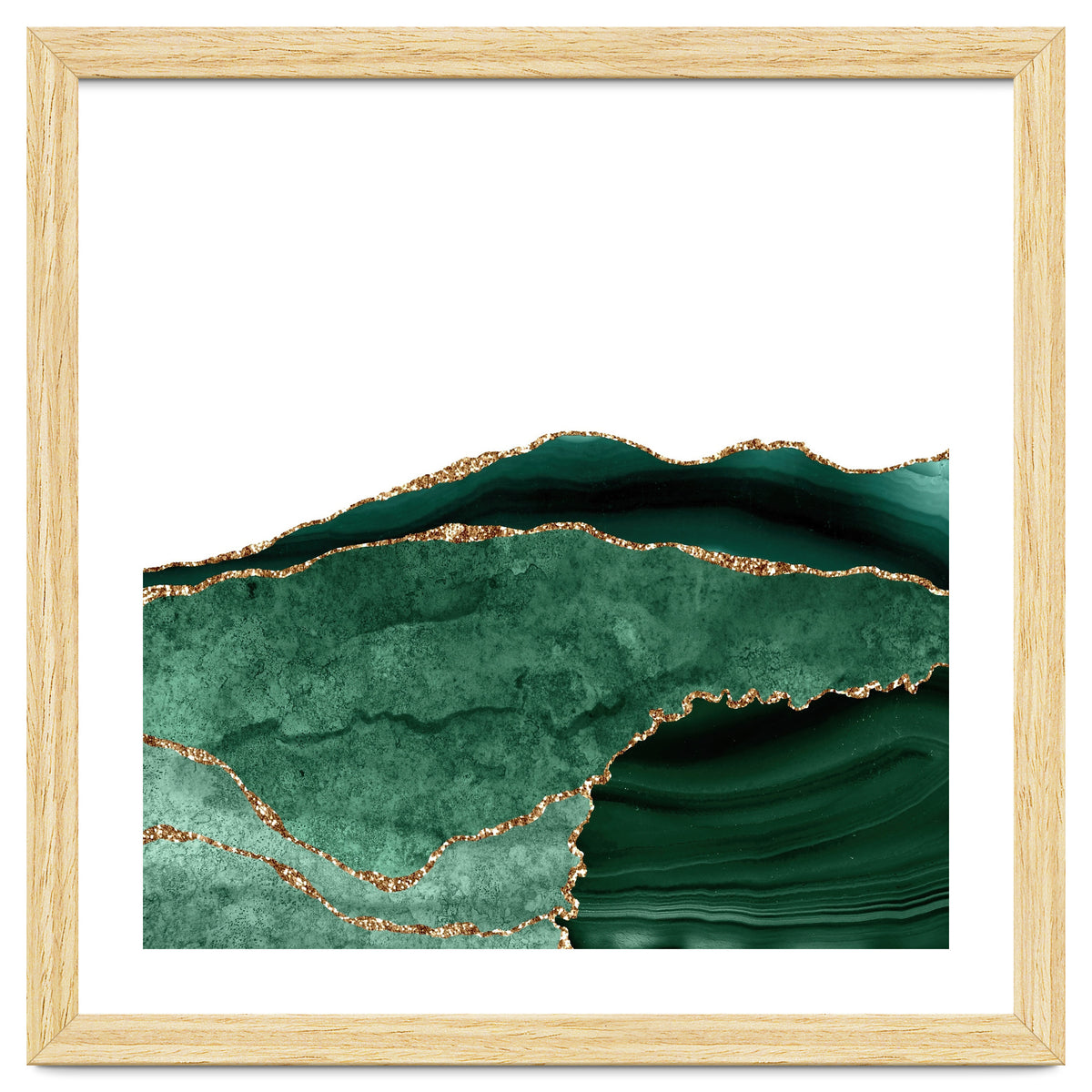 Emerald & Gold Agate Texture 06