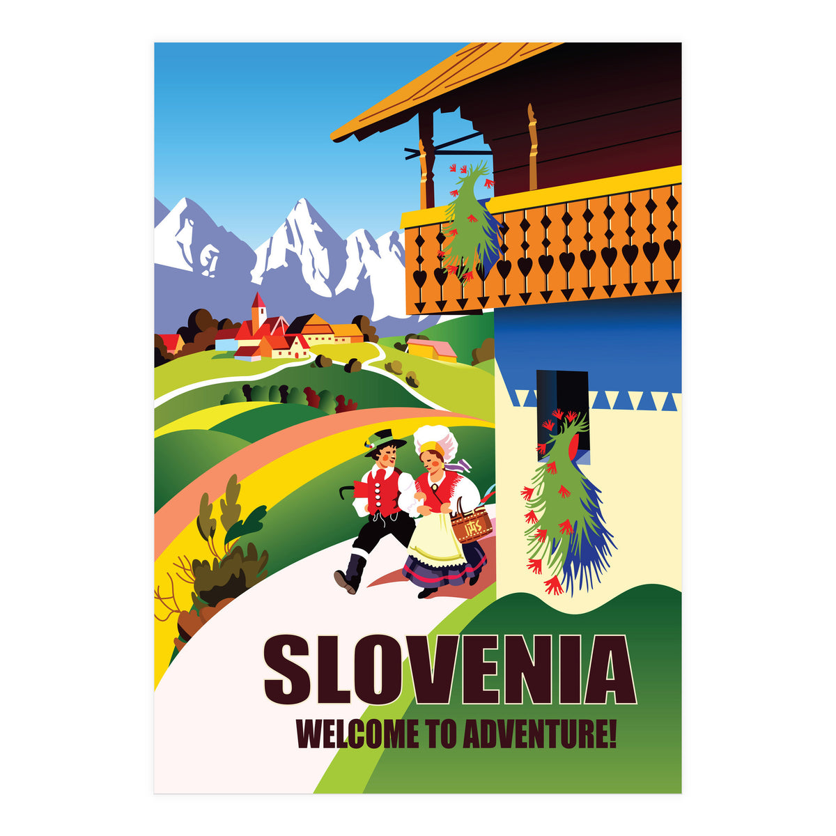 Village in Slovenia (Print Only)