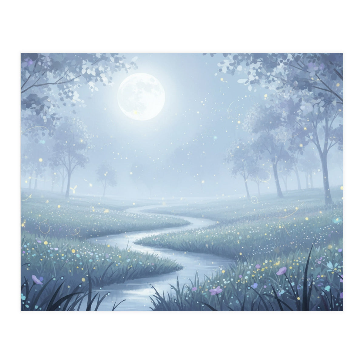 Moonlight Meadow Serenade (Print Only)
