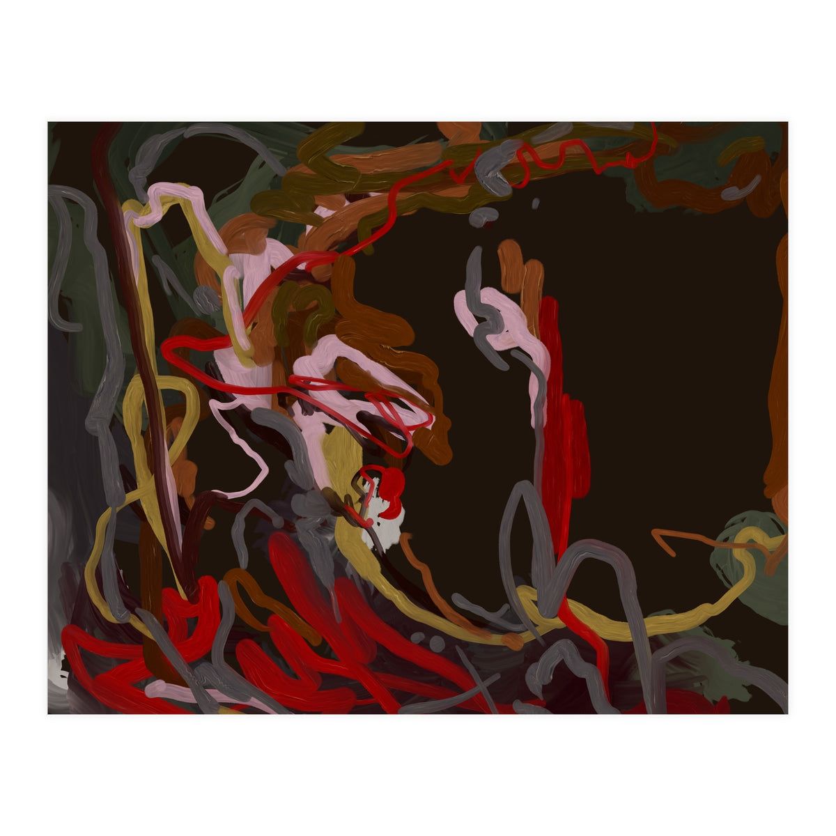 Abstract Fluidity oil painting (Print Only)