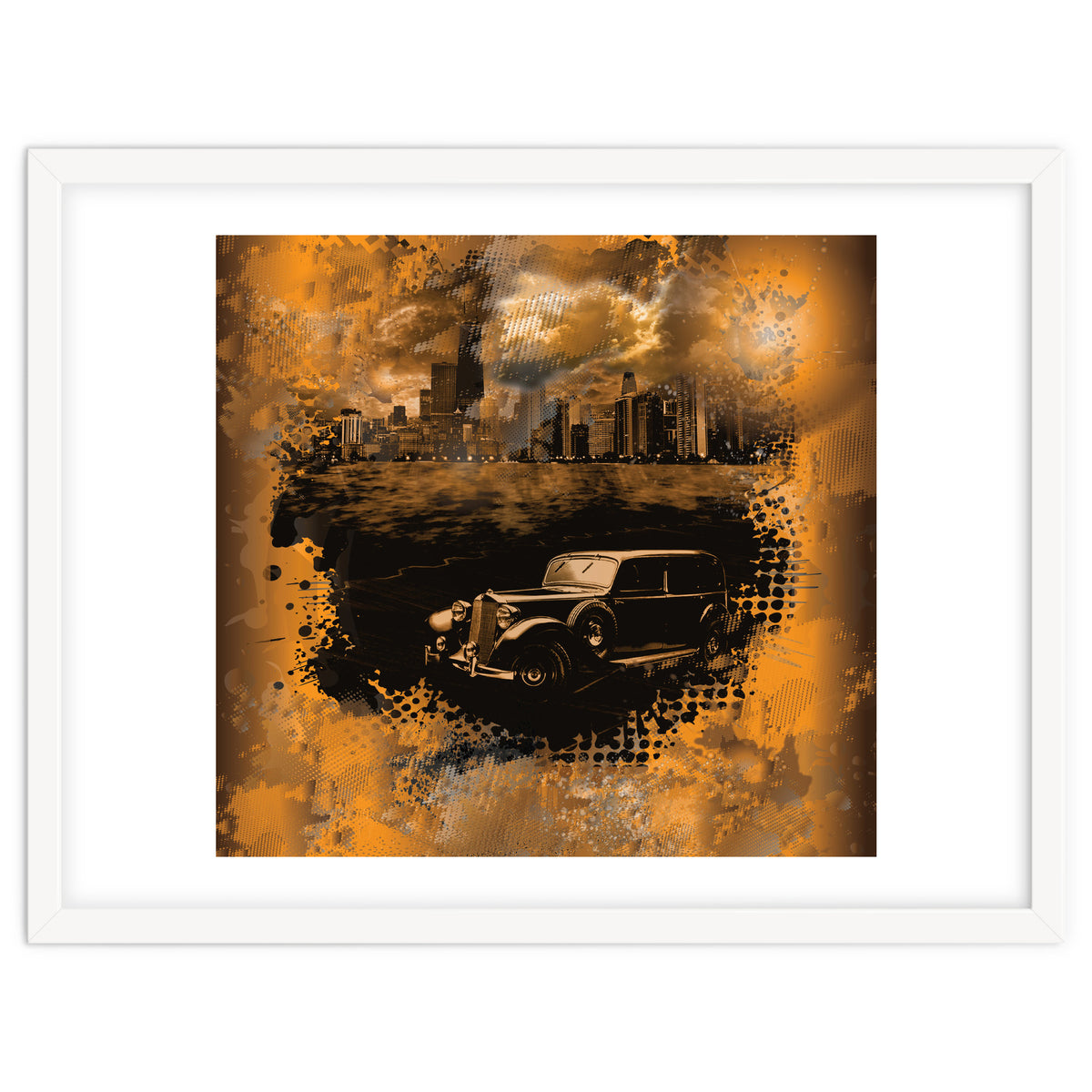 Chicago Waterfront Monochrome