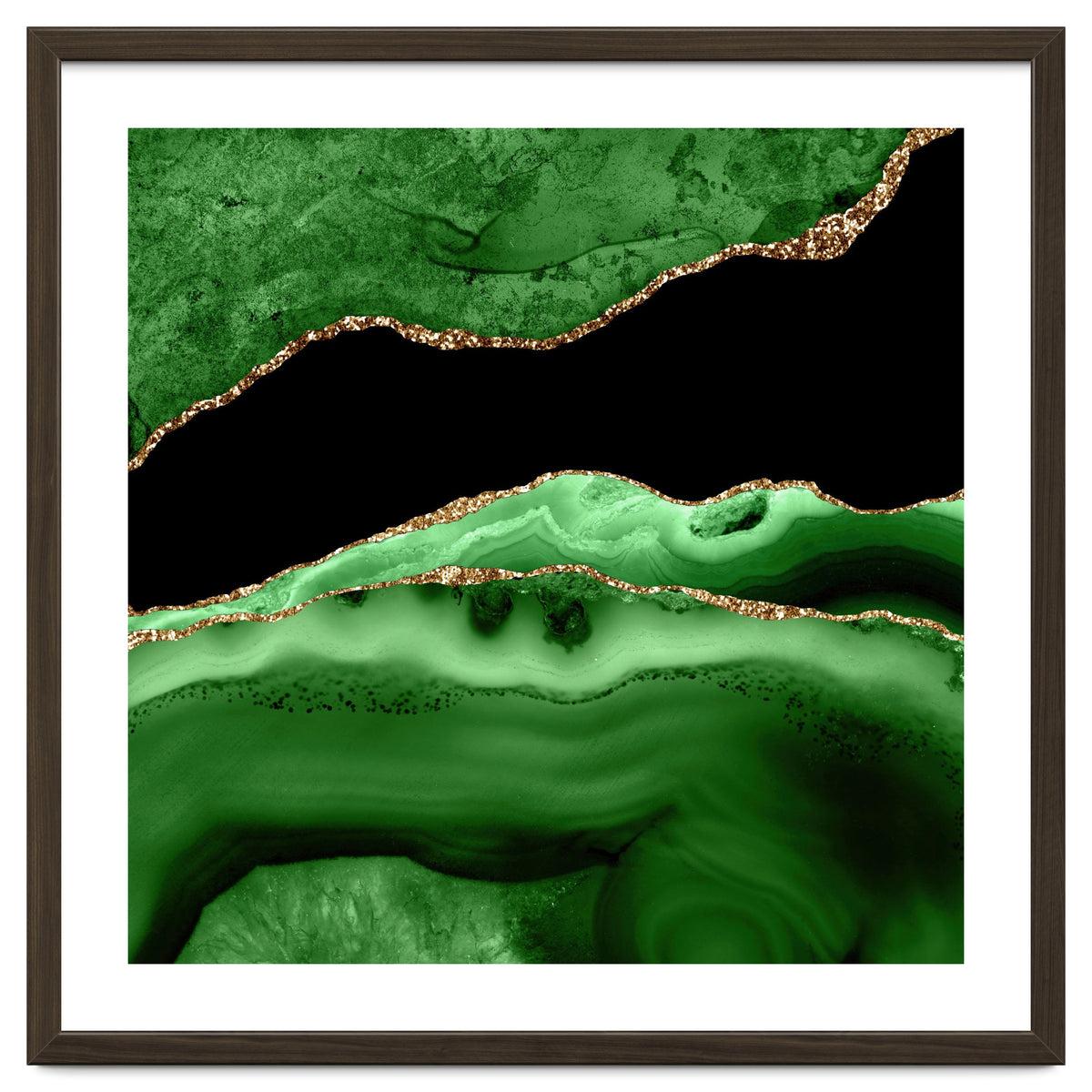 Green & Gold Agate Texture 13