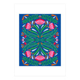 Bold Symmetrical Flowers (Print Only) thumbnail
