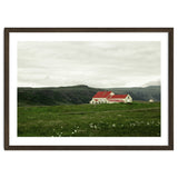 Red roof house in the greenfield - Iceland thumbnail