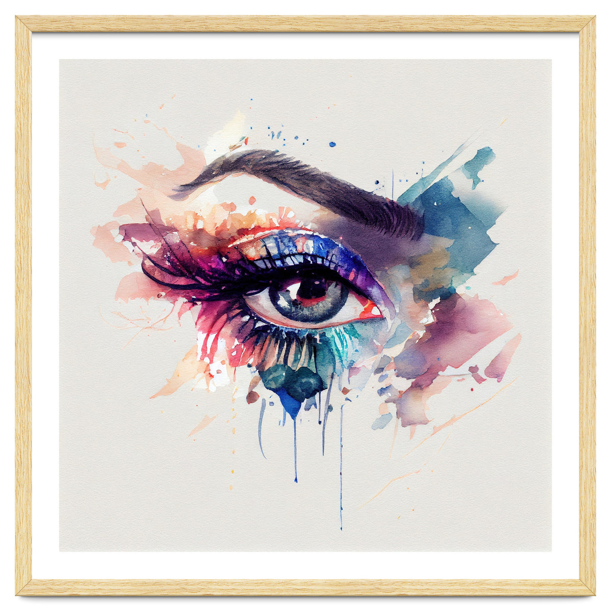 Watercolor Woman Eye #3