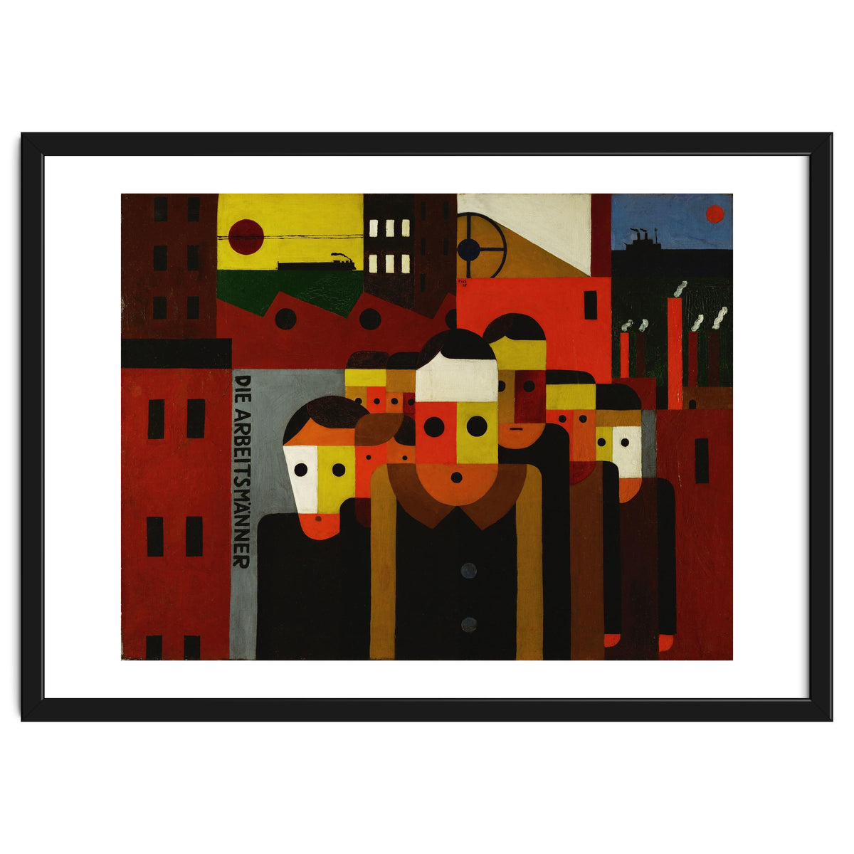 Die Arbeitsmaenner - The Workmen. Oil on canvas.