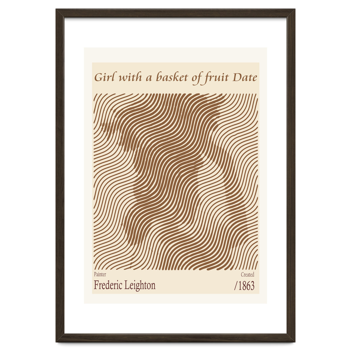 Girl With A Basket Of Fruit Date – Frederic Leighton (1863)