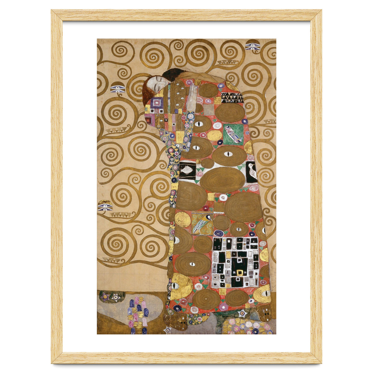 Sketches for the Frieze for the Palais Stoclet in Brussels, Belgium. Watercolour and pencil.