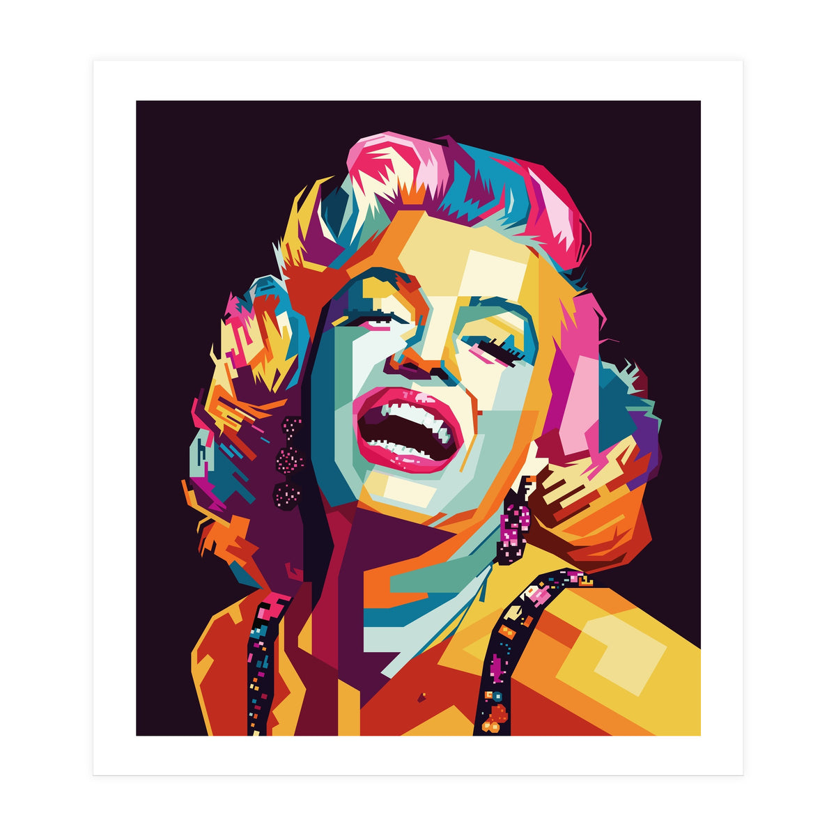 Marilyn Monroe Style WPAP (Print Only)