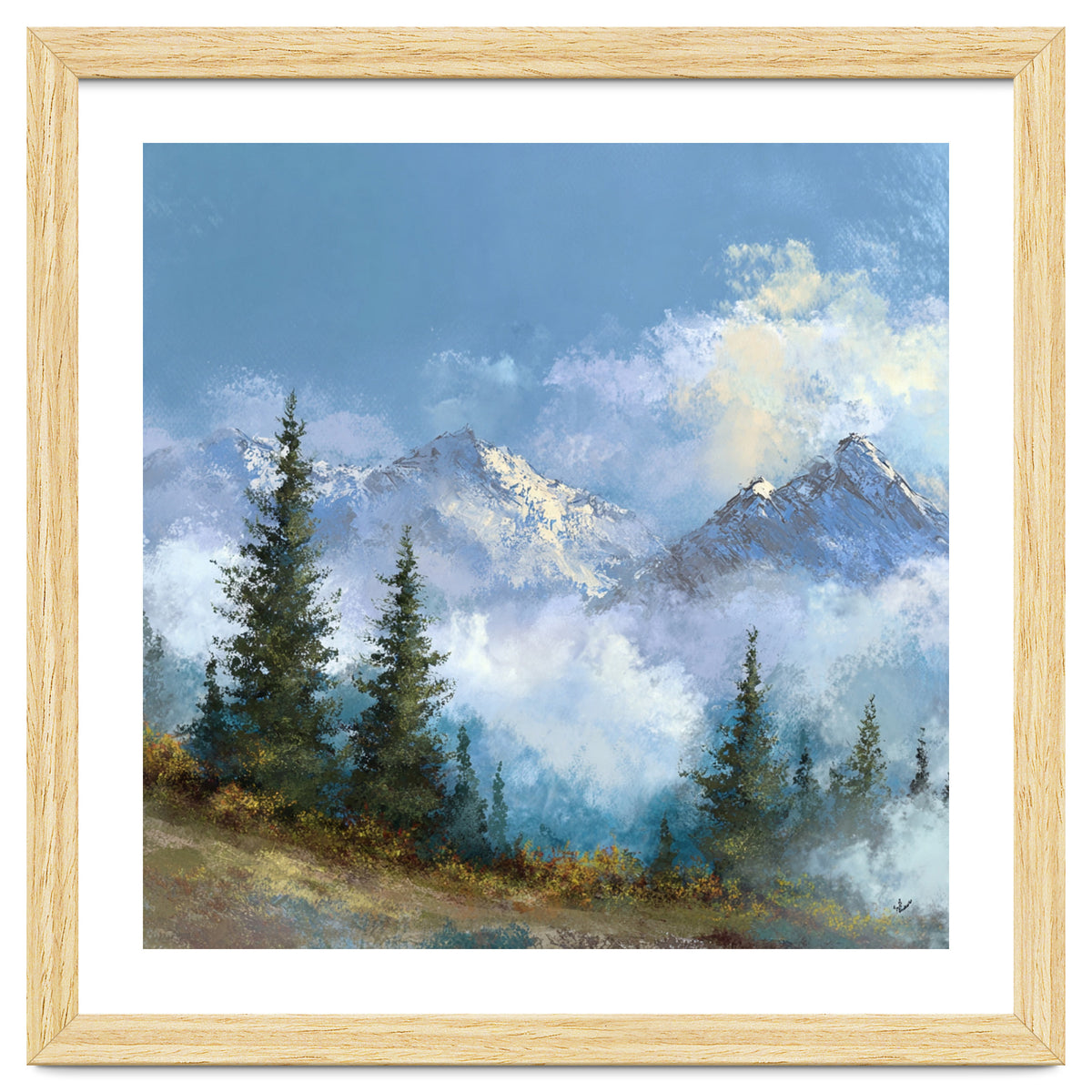 Majestic Snow-Capped Alpine Peaks