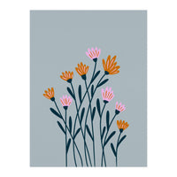 Orange and Pink Flowers (Print Only)