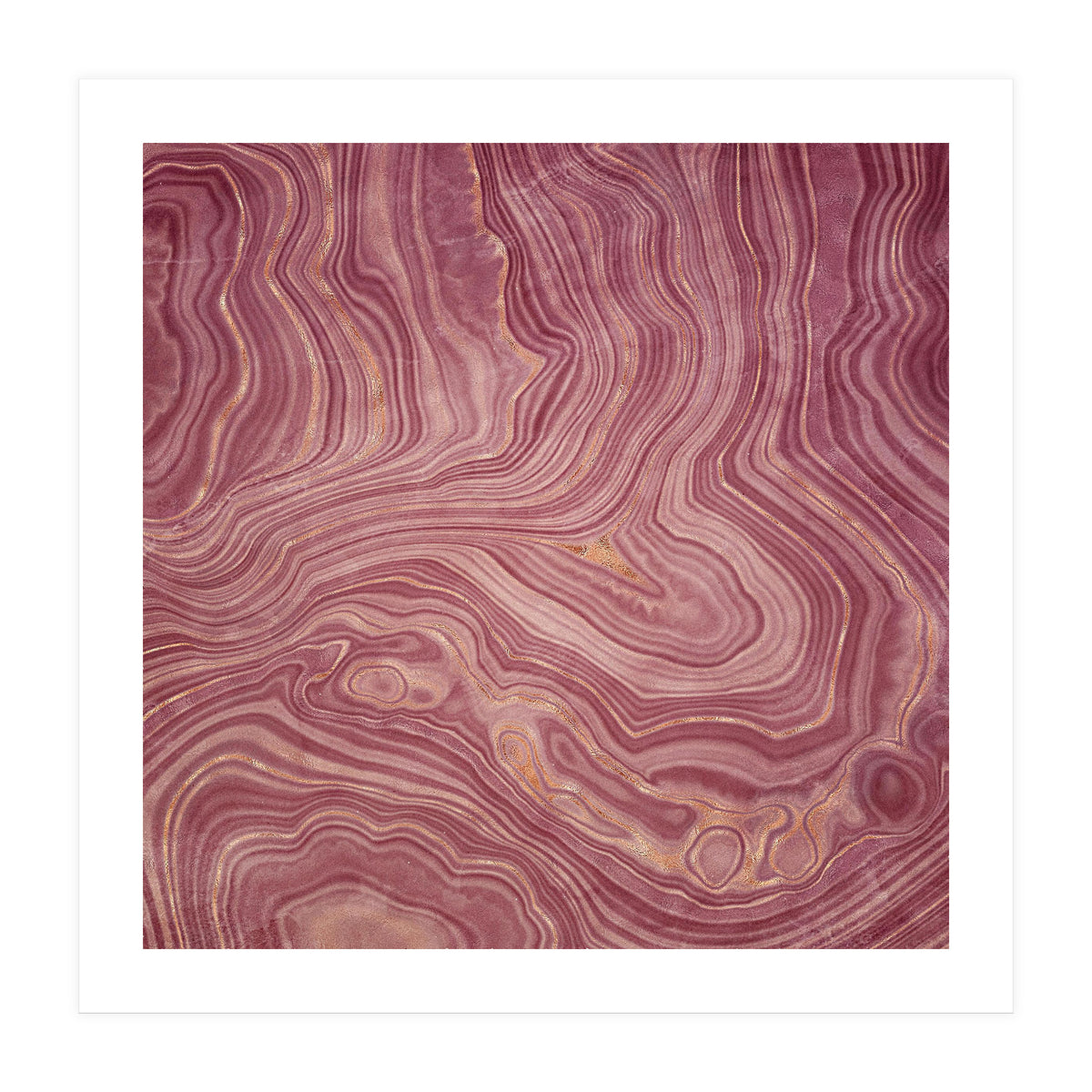 Pink Agate Texture 02  (Print Only)