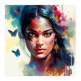 Azure Butterflies Hindu Portrait (Print Only) thumbnail