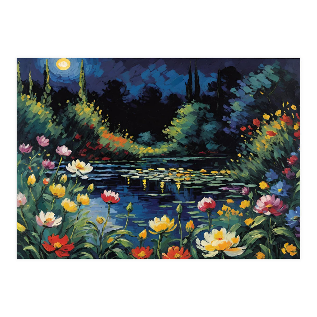 Moon Unique Flower (Print Only)