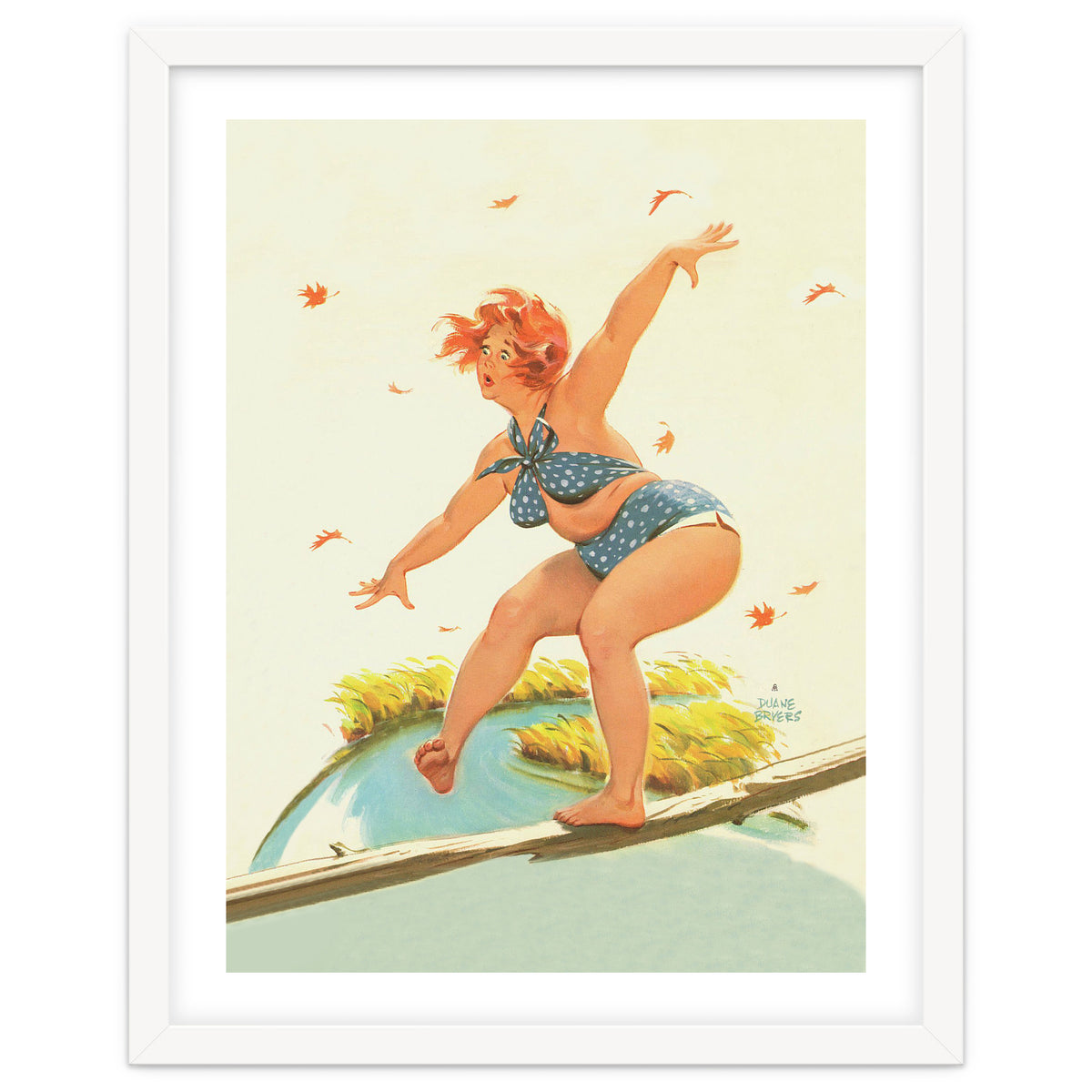 Sudden Wind On A Wooden Beam