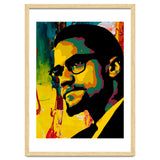 Malcolm X Colorful Abstract Art thumbnail