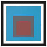 JOSEF ALBERS - HOMAGE TO THE SQUARE, BLUE, DARK RED thumbnail