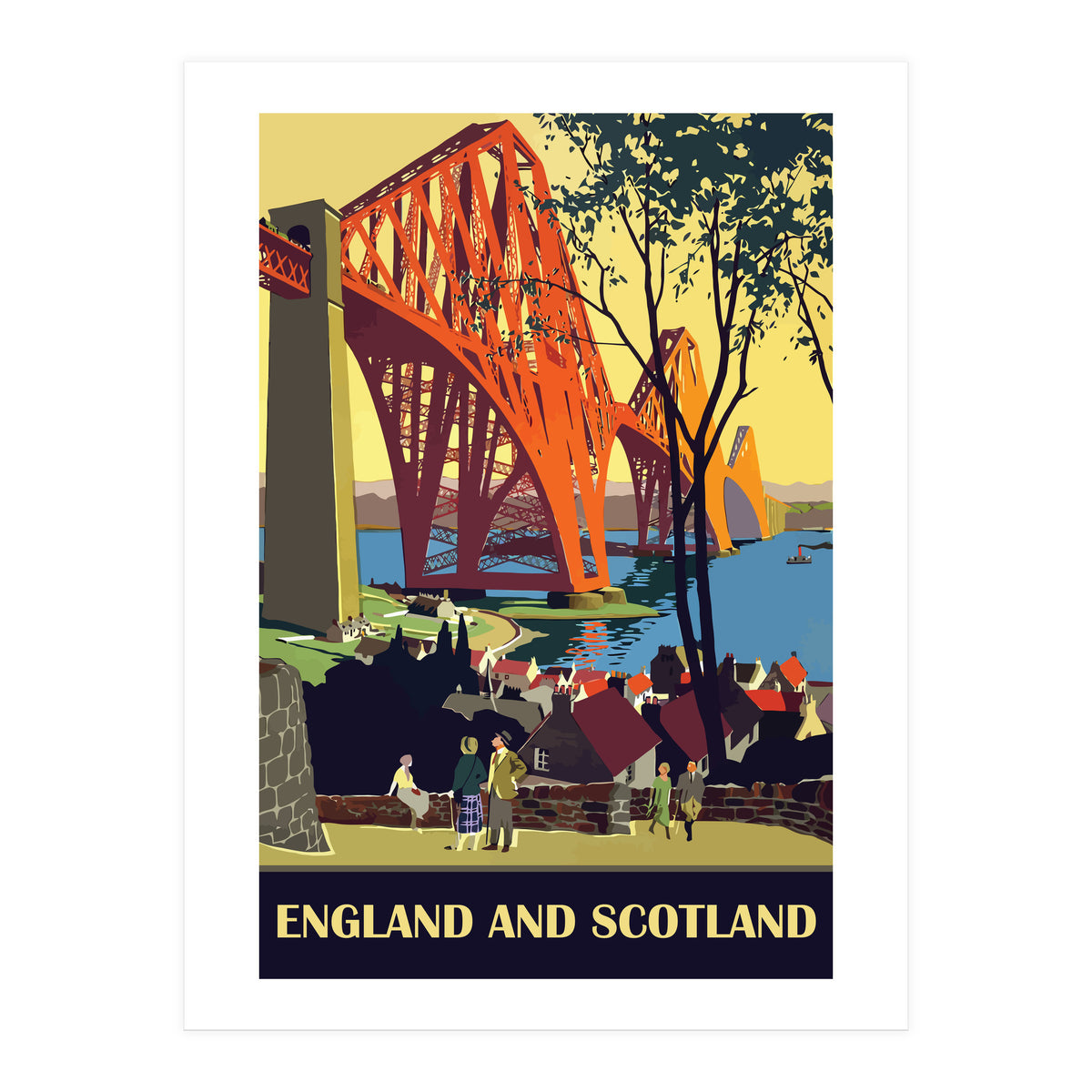 England And Scotland, The Bridge (Print Only)