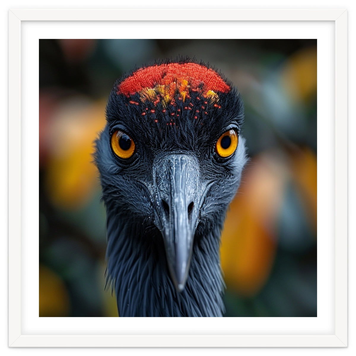 Close Up Of A Strikingly Beautiful Bird Face