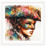 Watercolor Carnival Venetian Mask Woman thumbnail