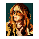 Jennifer Lopez Celebrity Art Retro Style Illustration (Print Only) thumbnail