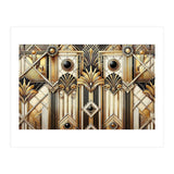 Art Deco Gold Geometric Pattern (Print Only) thumbnail