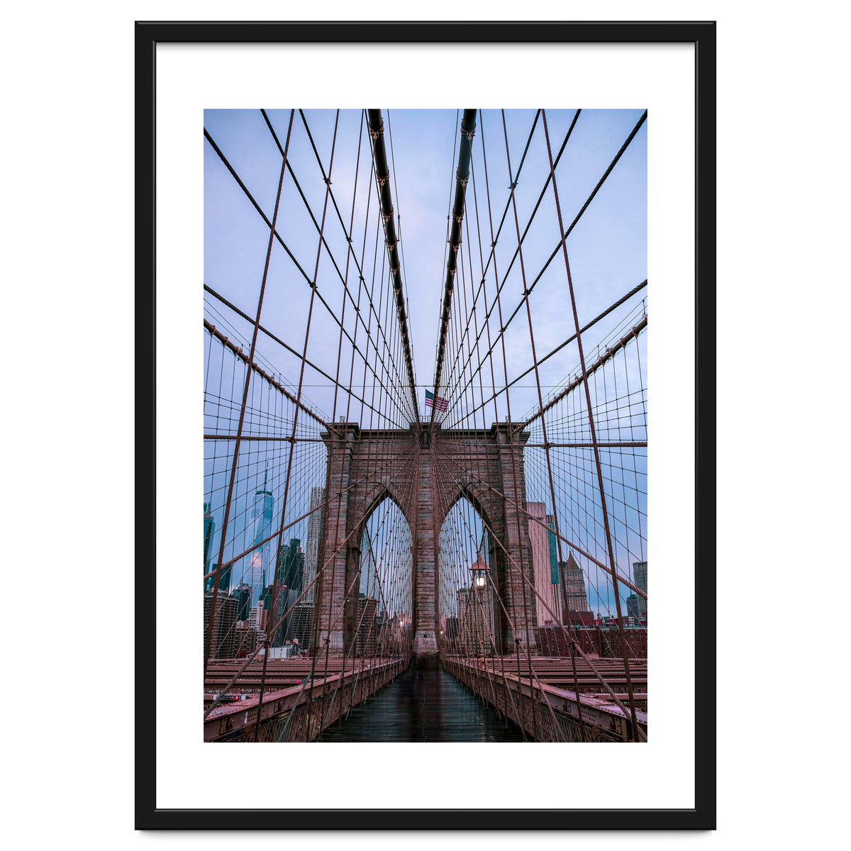 Brooklyn Bridge at Dawn, Iconic New York City Photography