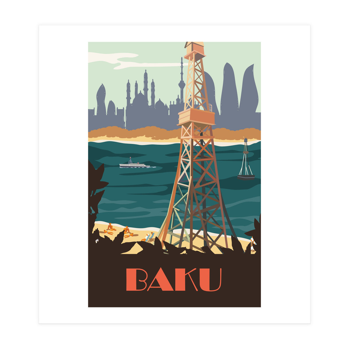 Baku, Azerbaijan (Print Only)