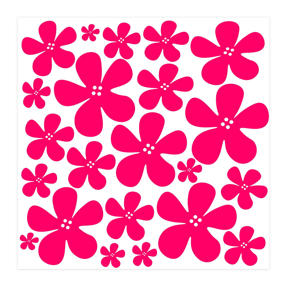 Pink Flowers Pattern (Print Only)
