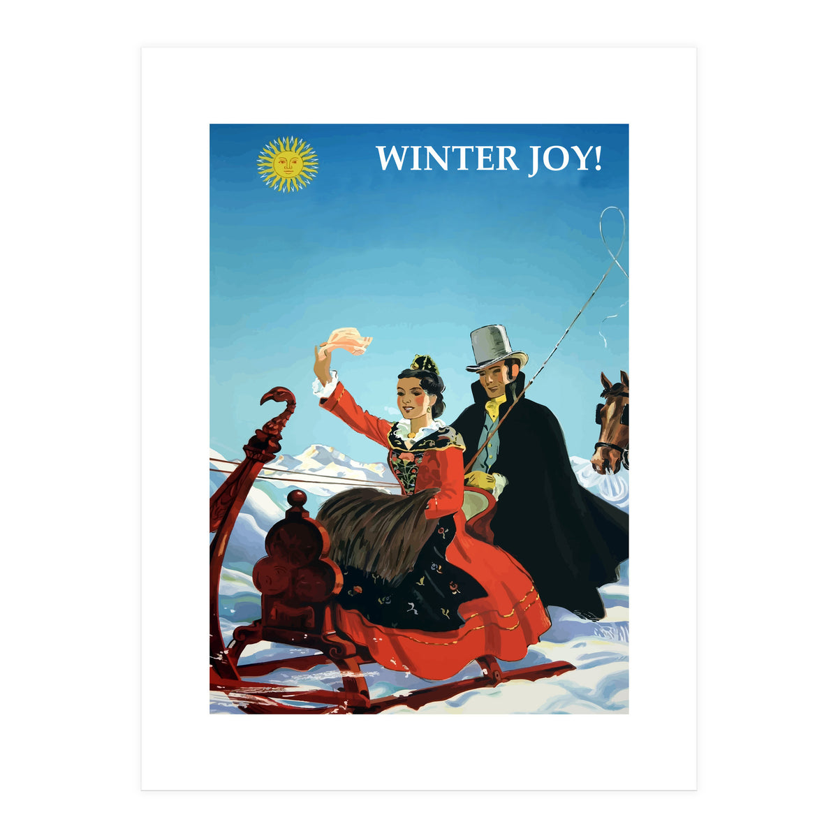 Winter Joy in Switzerland (Print Only)