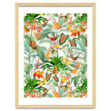 Birds And Butterflies In Tropical Jungle thumbnail