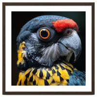 Close-up Portrait of a Vibrant Parrot