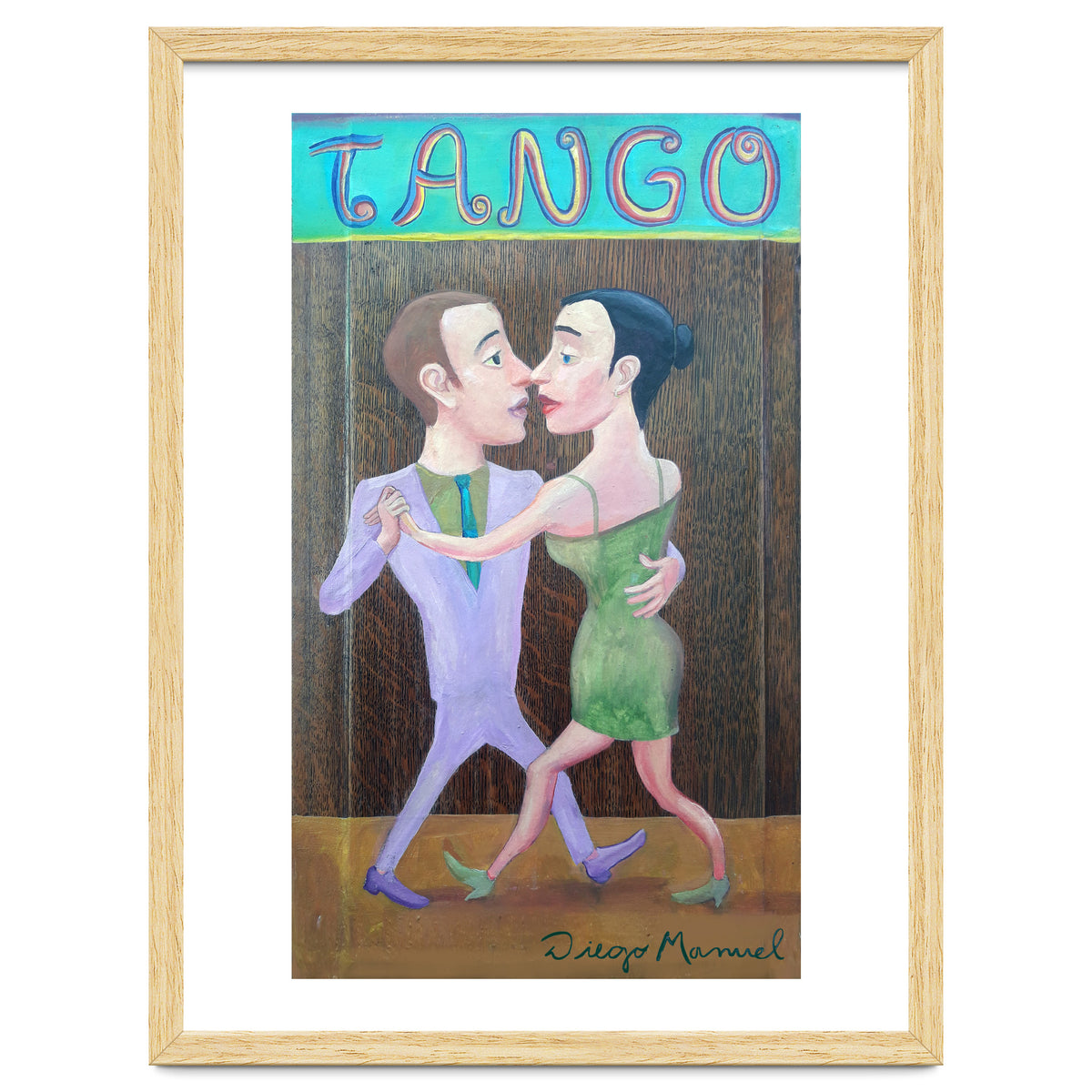 Pareja De Tango 2 Madera