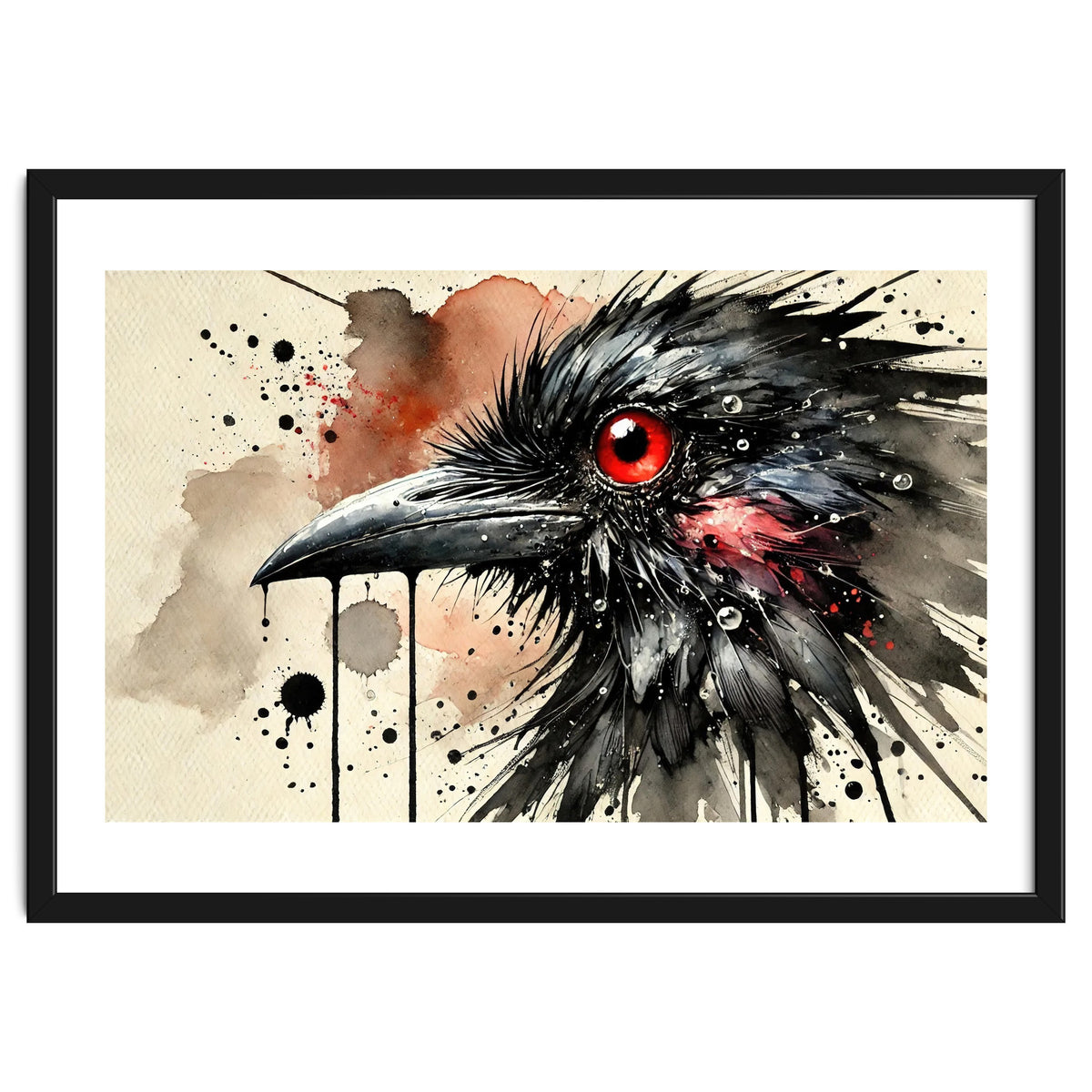 Dramatic Raven Portrait