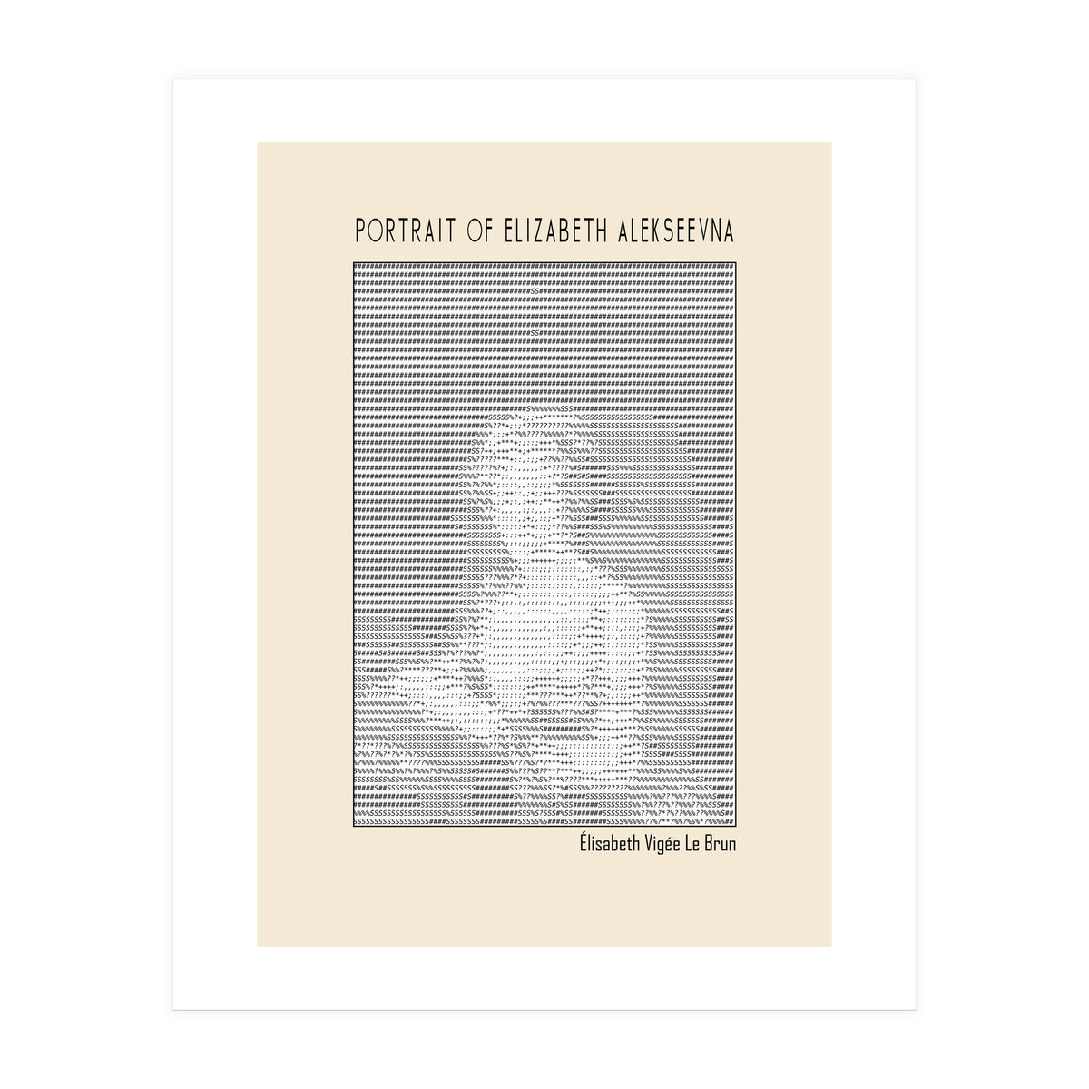 Portrait Of Elizabeth Alekseevna Wife Emperor Alexander I (Print Only)