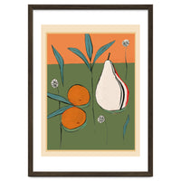 Abstract Pear And Orange Art