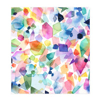 Colorful Watercolor Crystals and Gems (Print Only)