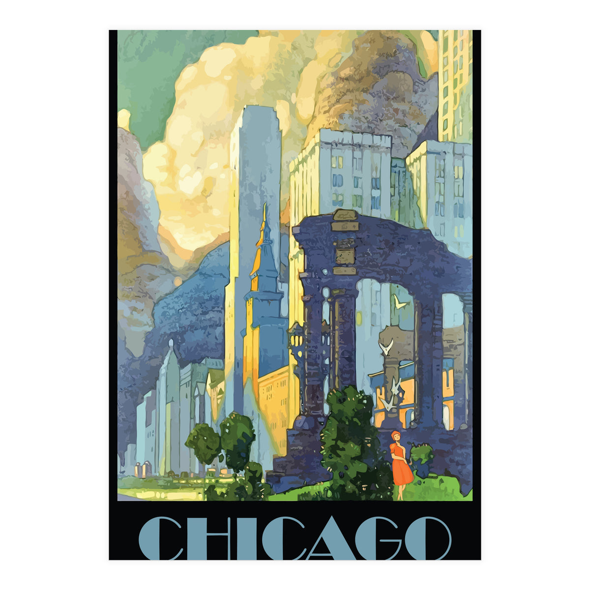 Chicago City, Illinois (Print Only)