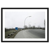 Street light on the curving road thumbnail
