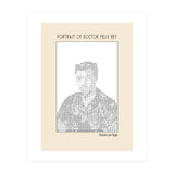 Portrait Of Doctor Felix Rey (ascii Art) (Print Only) thumbnail