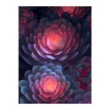 Ethereal Neon Blooms: Intricate 3D Floral Fractal Art (Print Only) thumbnail