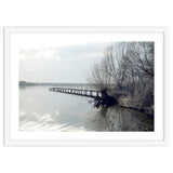 Sunny day pier in the lake thumbnail