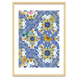 Sicilian Italian Tiles Butterflies And Flowers thumbnail