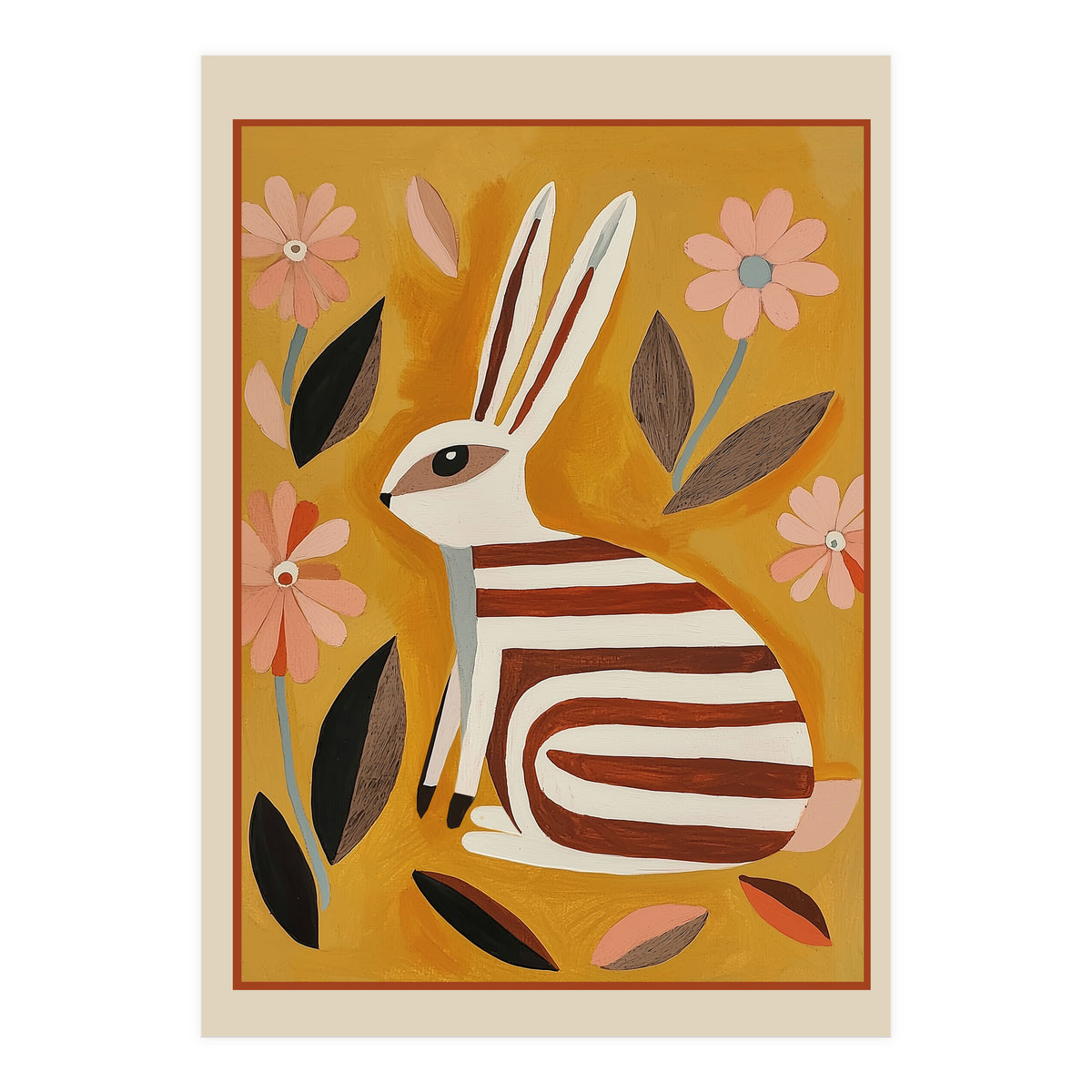 Striped Hare (Print Only)