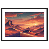 Vintage Chile, Atacama Desert Sunset Poster