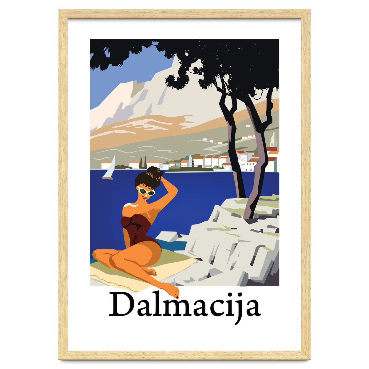 Dalamtia, Sunbathing Woman