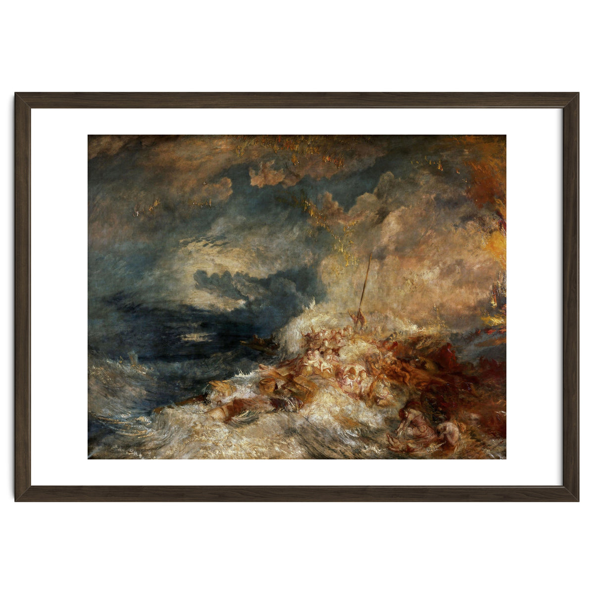 Joseph Mallord William Turner / 'Fire at Sea', c. 1835, Oil on canvas, 171 x 220 cm.