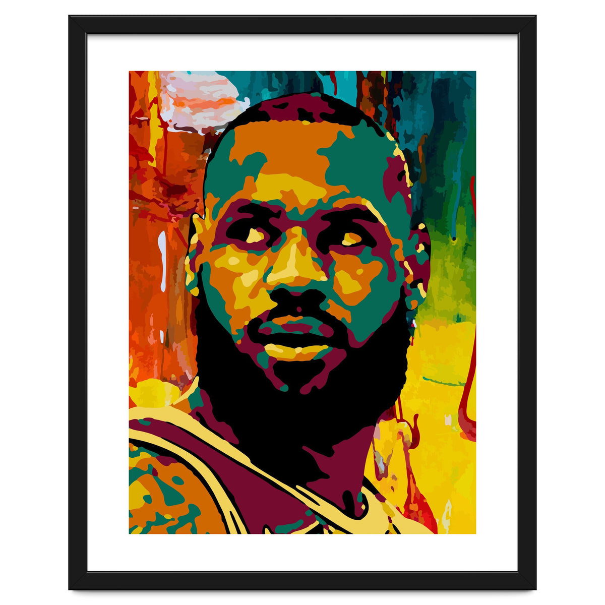 LeBron James Colorful abstract
