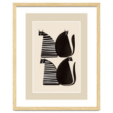 Minimalist Cats In Black And White thumbnail