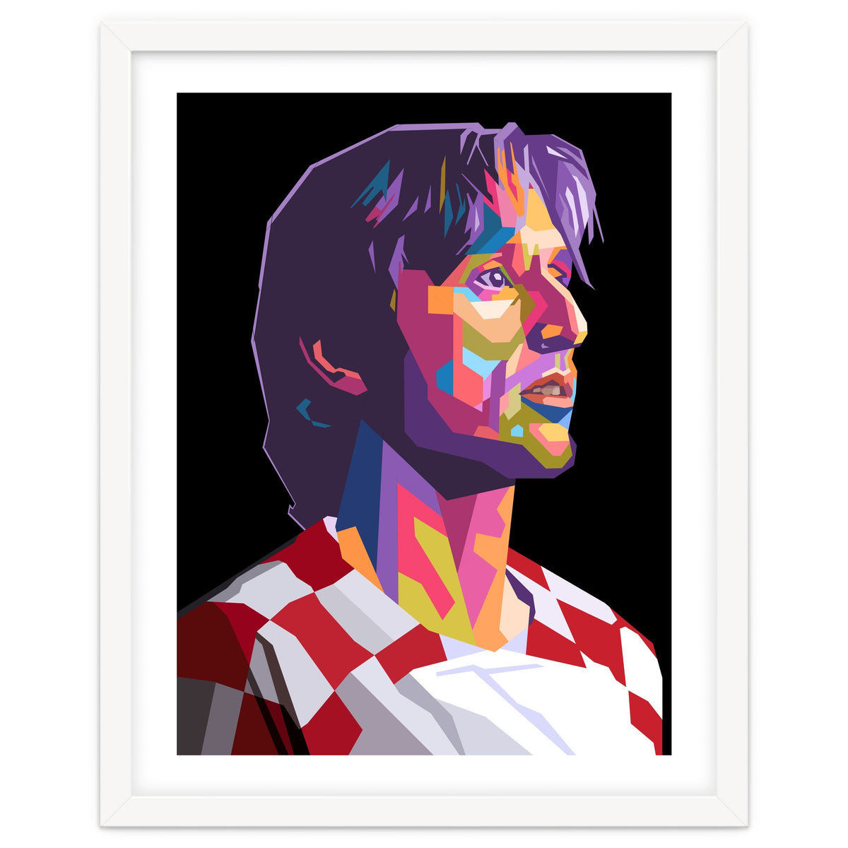 Luka Modric pop art portrait